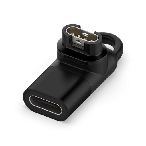 Garmin Type-C/USB-C Female Watch Charging Adapter - Black - 1