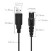 USB Charging Cable for Shaver/Water Refill Device - 1.25m - Black - 3