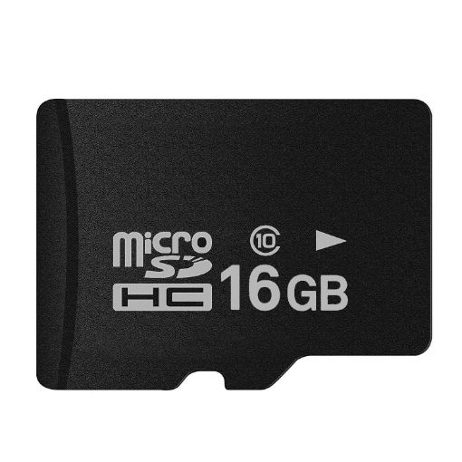16GB High Speed Class 10 Micro SD Memory Card - Taiwan - Black - 1