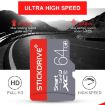 128GB U3 Red and Grey TF Memory Card - 3