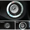 Ford Fluorescent Aluminum Alloy Ignition Key Ring - Black - 6