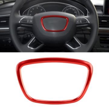 Red Audi Car Steering Wheel Ring Cover Trim Sticker - Decoration - 1