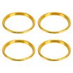 4 PCS Car Metal Air Outlet Rings for Audi A3/S3/Q2L - Gold - 2