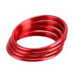 4 PCS Car Metal Air Outlet Rings for Audi A3/S3/Q2L - Red - 4