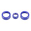 3 PCS Car Metal Air Conditioner Knob Case for Honda CR-V 2017 - Blue - 2