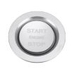 Silver Car Engine Start Key Push Button Ring Trim for Land Rover/Jaguar - 2