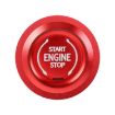 Car Engine Start Key Push Button Ring Trim Sticker for Cadillac/Chevrolet (Red) - 2