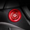 Car Engine Start Key Push Button Ring Trim Sticker for Cadillac/Chevrolet (Red) - 5