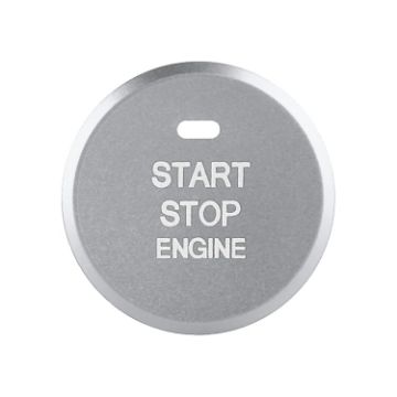 Silver Car Engine Start Key Push Button Trim for Mazda Axela CX-30 2020 - 1