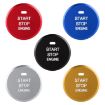 Silver Car Engine Start Key Push Button Trim for Mazda Axela CX-30 2020 - 6