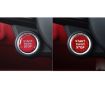 Red Carbon Fiber Engine Start Button Trim for Alfa Romeo Giulia - 6