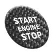 Carbon Fiber Engine Start Button Trim for Alfa Romeo Giulia - Black - 2