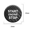 Carbon Fiber Engine Start Button Trim for Alfa Romeo Giulia - Black - 4