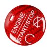 Red Carbon Fiber Engine Start Button Trim for Ford Mustang 2015-2019 - 2