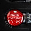 Red Carbon Fiber Engine Start Button Trim for Ford Mustang 2015-2019 - 5