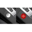 Red Carbon Fiber Engine Start Button Trim for Audi A3 - 6
