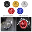 Infiniti Car Engine Start Key Push Button Ring Trim Sticker - Black - 6