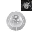 Infiniti Car Engine Start Key Push Button Ring Trim Sticker - Silver - 1