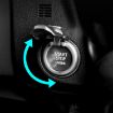 Silver Car Engine Start Key Push Button Cover - 8