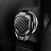 Car Engine Start Key Push Button Cover - Silver Grey - 6