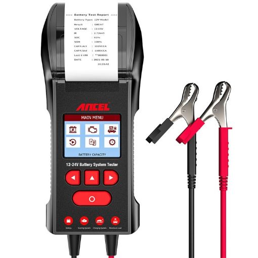 ANCEL Car Battery Tester BST600 - 12V/24V Printer-Type, CCA, Internal Resistance - 1