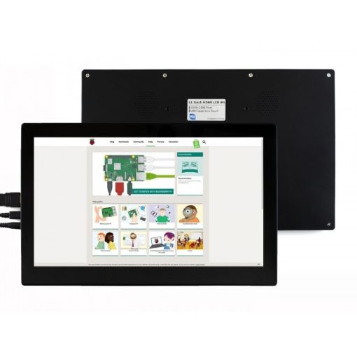Waveshare 13.3" IPS Touch Screen LCD - 1920x1080, Toughened Glass Cover - 1