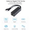Waveshare Metal Case Gigabit PoE Splitter, 5V 2.5A Type-C Out - 2
