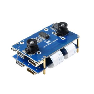 Waveshare Binocular Camera Base Board for Raspberry Pi Compute Module 4 - 1