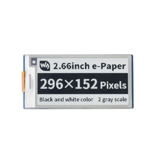 Waveshare 2.66" E-Paper Display for Raspberry Pi Pico - 1