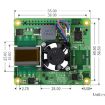 Waveshare Raspberry Pi PoE+ HAT Ethernet Expansion Board - 8