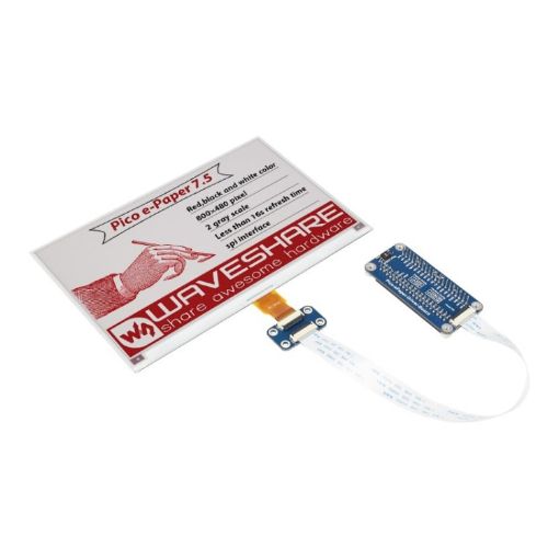 Waveshare 7.5" E-Paper Display for Raspberry Pi Pico - 1