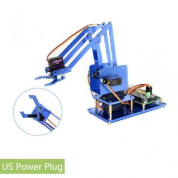 Waveshare 4-DOF Metal Robot Arm Kit for Raspberry Pi, Remote Control - 1