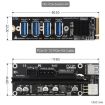 Waveshare PCIe X1 to X16 Expander - M.2 to PCIe 4-Ch - 24003 - 2