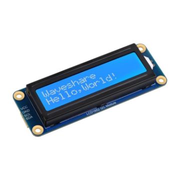 Waveshare 23991 LCD1602 I2C Module, White/Blue, 16x2 Characters - 1