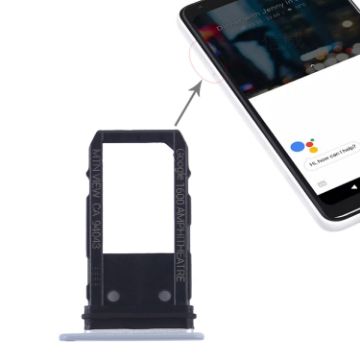 Google Pixel 2 SIM Card Tray - Silver - 1