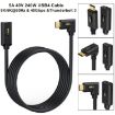 240W USB-C Male to Female Data Extension Cable, 1m Length - 3