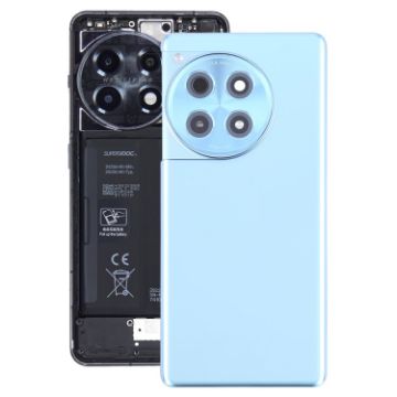 OnePlus 12R CPH2609 CPH2585 Blue Glass Battery Back Cover with Camera Lens - 1