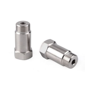2 PCS Car 45mm Oxygen Sensor Adapter M18x1.5 Extension Connector - 1