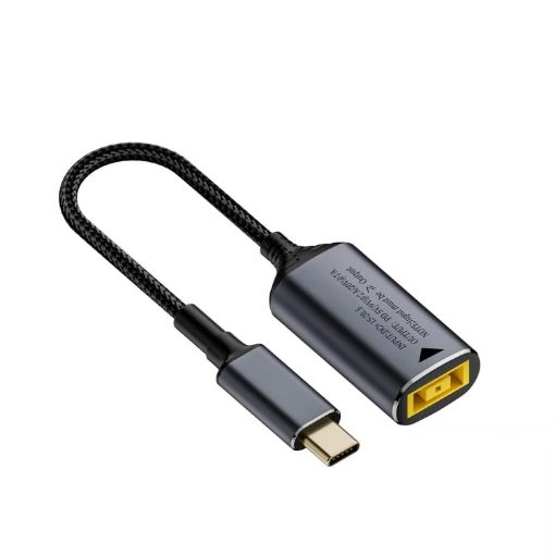 140W Computer Charging Adapter Yellow Square Port to USB-C - 1