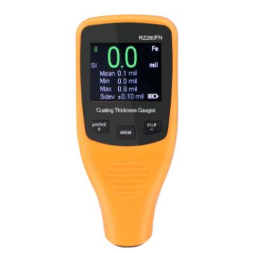 RZ260FN Ultrasonic Coating Paint Thickness Gauge Meter (Orange) - 1
