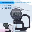 Digital Display Micrometer Thickness Gauge 0-25mm Range 30mm Probe - 6