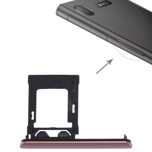 Pink SIM/Micro SD Card Tray for Sony Xperia XZ1 - Double Tray - 1