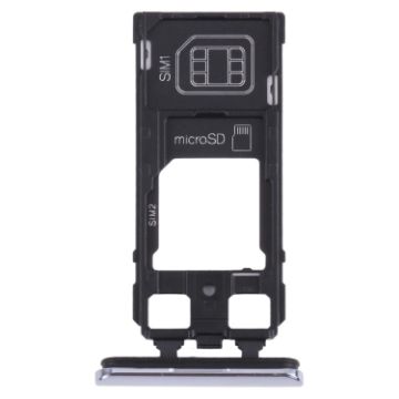 Sony Xperia 1/XZ4 SIM Card Tray + Micro SD Tray (Grey) - 1