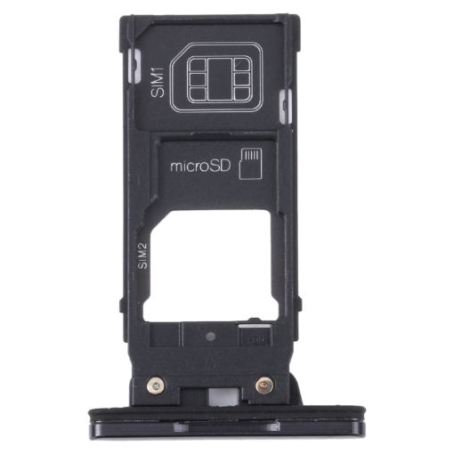 Sony Xperia XZ2 Premium SIM Card Tray + SIM/Micro SD Card Tray - Black - 1