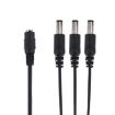 5.5 x 2.1mm DC Power Female Barrel to 3 Male Barrel Connector Cable - 2