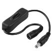 5.5 x 2.1mm DC Power Plug Extension Cable with ON/OFF Switch - 1