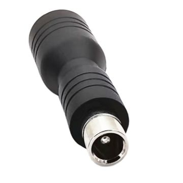 DC 5.5mm x 2.1mm Female to DC 8.0mm x 2.0mm Male Adapter - Black - 1
