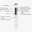 Deli 2.4G Flip Pen Remote Control Pen, Model 2801G White - 4