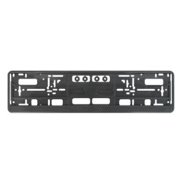 European Standard Carbon Pattern License Plate Frame - 1