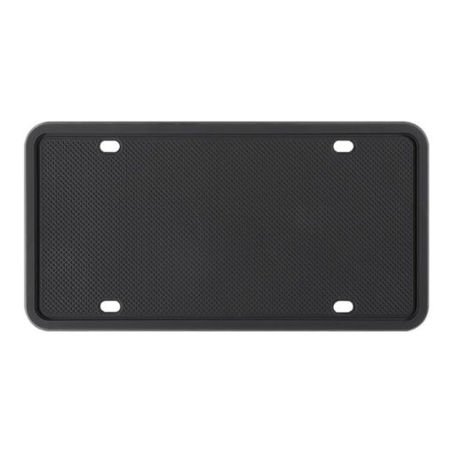 Waterproof Rustproof Silicone License Plate Frame - US Black - 1